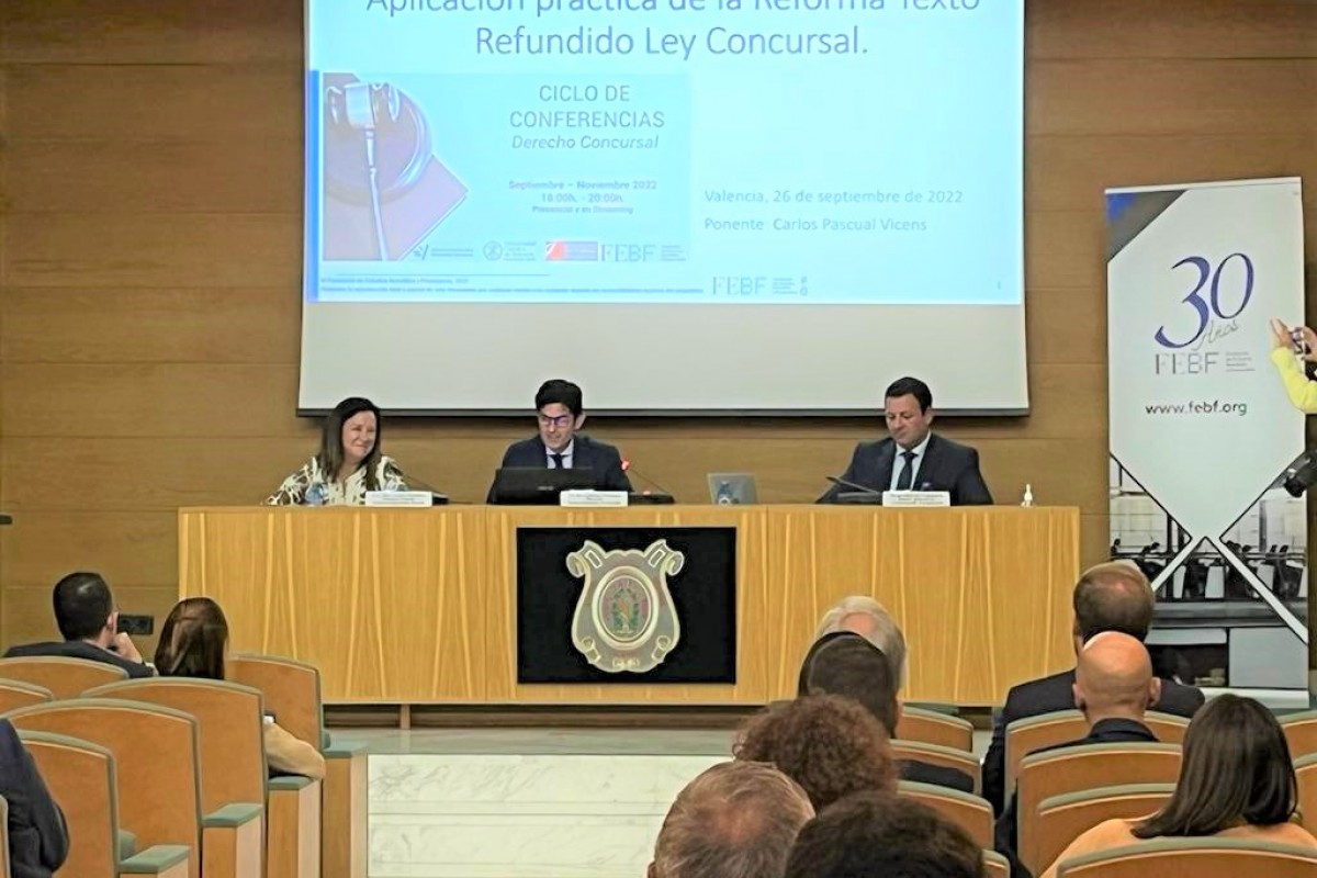 Conferencia de Carlos Pascual: Aplicación práctica de la reforma de la Ley Concursal. Foto 2