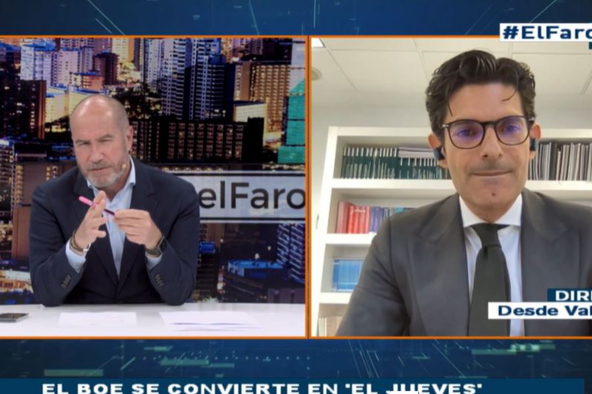 Carlos Pascual participa en El Faro de La 8 TV