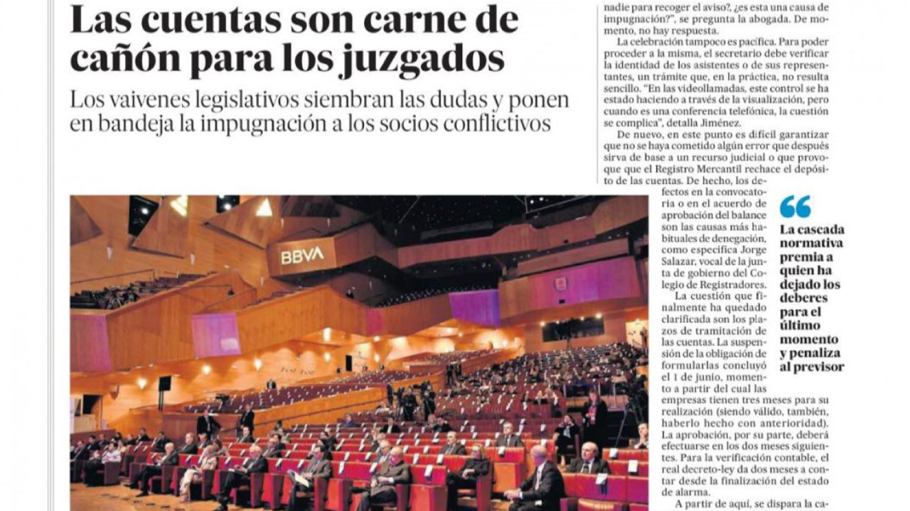 Opinamos sobre las cuentas anuales en El País Negocios. Foto 1