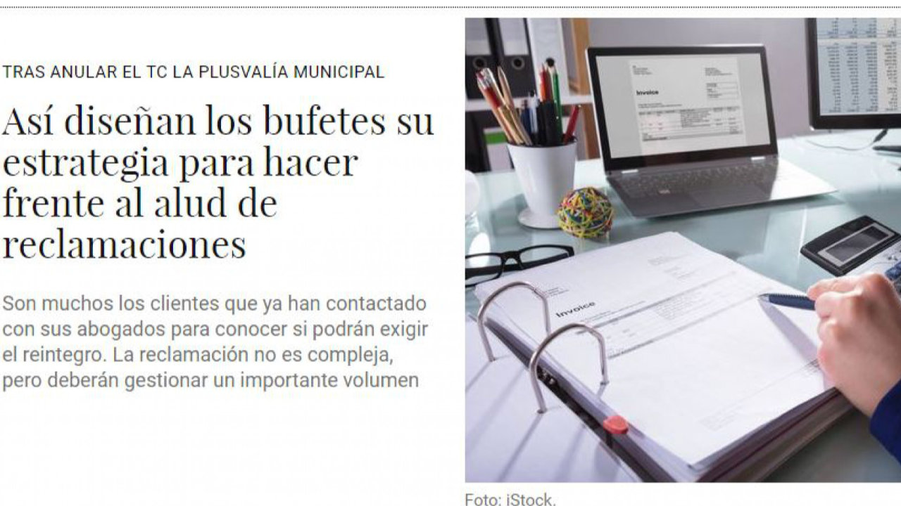 Opinamos en El Confidencial sobre la estrategia para reclamar la plusvalía municipal. Foto 1