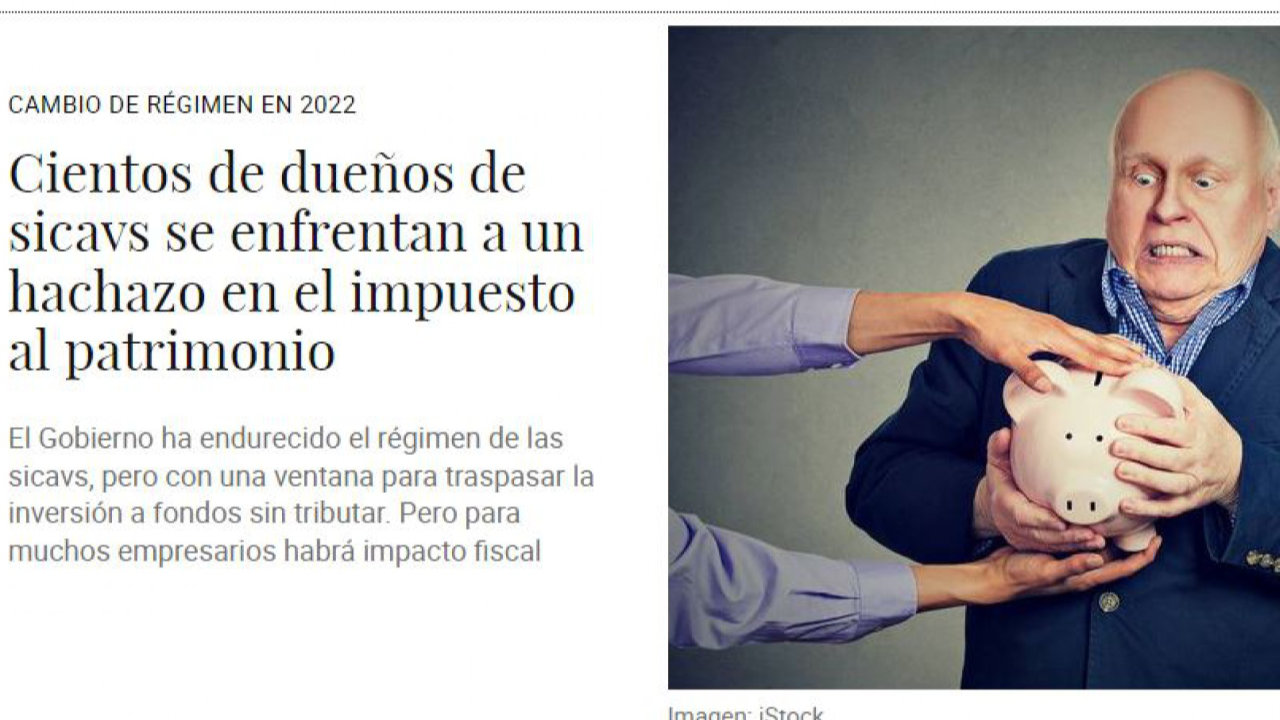 Opinamos en El Confidencial sobre el cambio de régimen de las SICAV en 2022. Foto 1