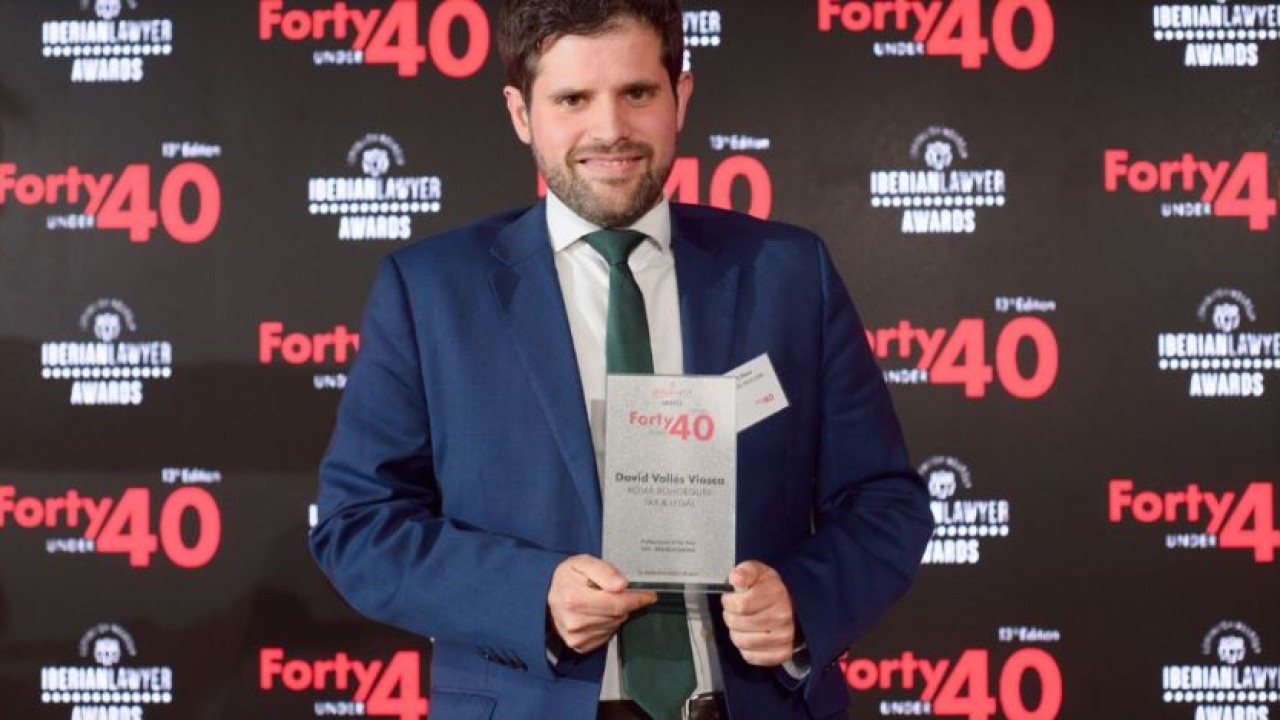 David Vallés, mejor abogado fiscalista en reestructuraciones de España y Portugal 