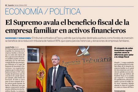 El Supremo avala el beneficio fiscal de la empresa familiar en activos financieros